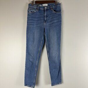 MNG Mango Women’s 6 Mom Comfort Faded Denim High Rise Ankle Jeans, MNG Jeans